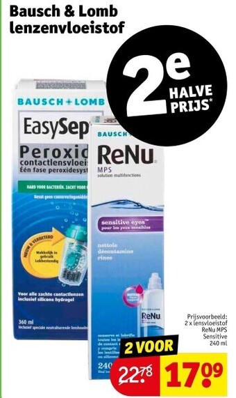 Kruidvat Bausch & lomb lenzenvloeistof aanbieding