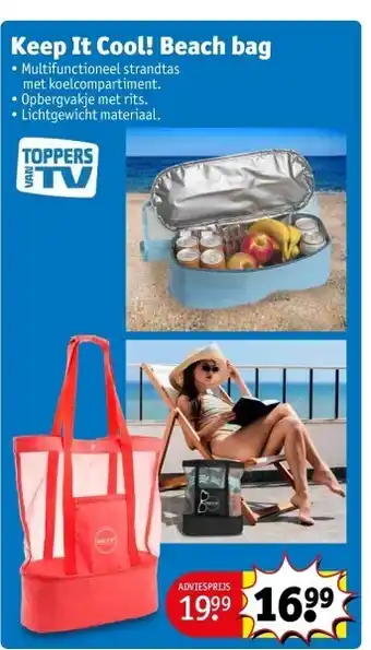 Kruidvat Keep it cool! beach bag aanbieding