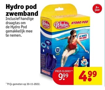 Kruidvat Hydro pod zwemband aanbieding