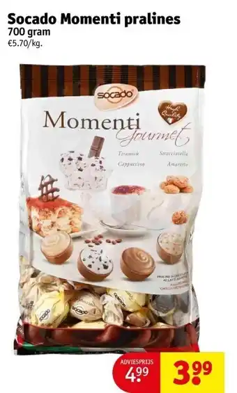 Kruidvat Socado momenti pralines 700 gram aanbieding