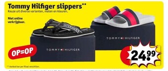 Kruidvat Tommy hilfiger slippers aanbieding