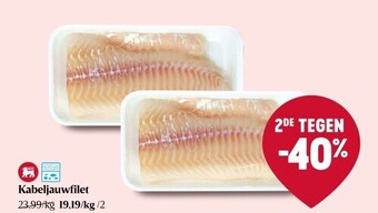 Delhaize Kabeljauwfilet aanbieding