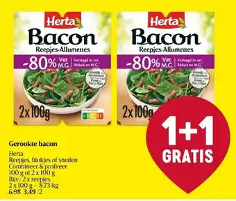 Gerookte bacon herta