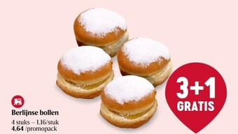 Delhaize Berlijnse bollen 4 stuks aanbieding