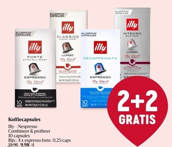 Delhaize Koffiecapsules illy aanbieding