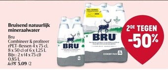 Delhaize Bruisend natuurlijk mineraalwater bru aanbieding