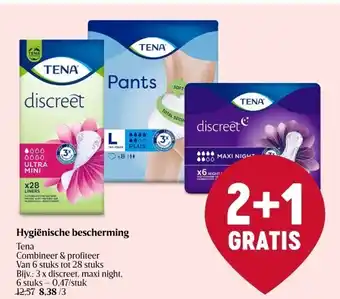 Delhaize Hygiënische bescherming tena aanbieding