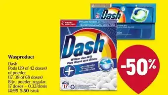 Delhaize Wasproduct dash aanbieding