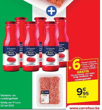 Carrefour Varkens- en rundergehakt aanbieding