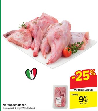 Carrefour Versneden konijn aanbieding