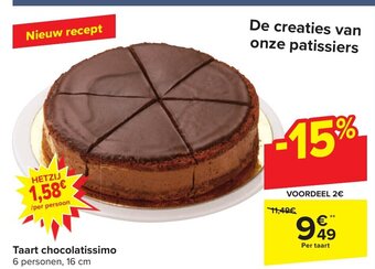 Carrefour Taart chocolatissimo aanbieding