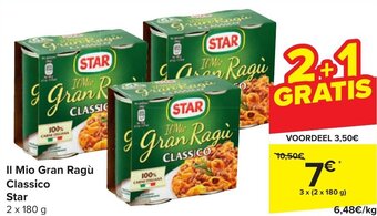 STAR Il Mio Gran Ragù Classico 3 x ( 2 x 180g)