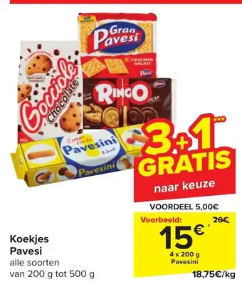 Pavesini Koekjes 4 x 200g
