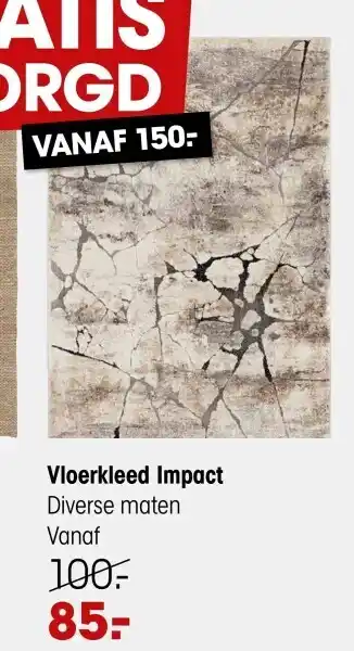 Kwantum Vloerkleed impact diverse maten vanaf aanbieding