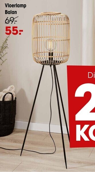 Kwantum Vloerlamp balan aanbieding