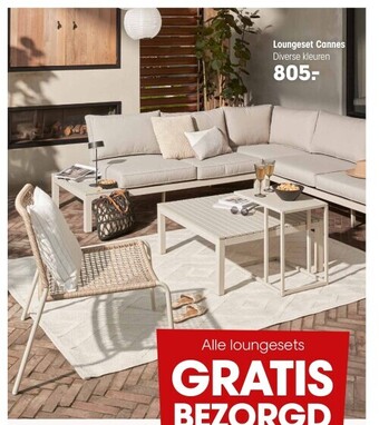 Kwantum Loungeset cannes aanbieding