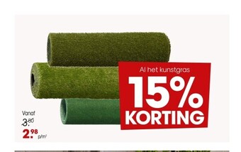 Kwantum Al het kunstgras aanbieding
