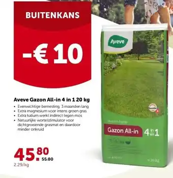 AVEVE Aveve gazon all-in 4 in 1 20 kg aanbieding