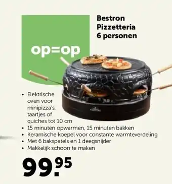 Bestron pizzetteria 6 personen