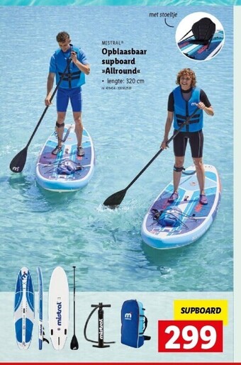 Lidl Opblaasbaar supboard allround aanbieding