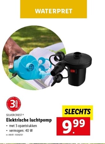Lidl Elektrische luchtpomp aanbieding
