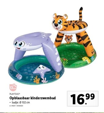 Lidl Opblaasbaar kinderzwembad aanbieding