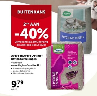 AVEVE Aveve en aveve optima+ kattenbakvullingen aanbieding