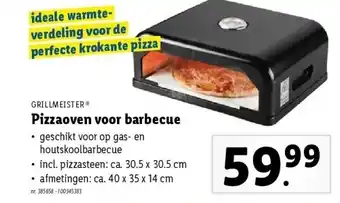 Lidl Pizzaoven voor barbecue aanbieding