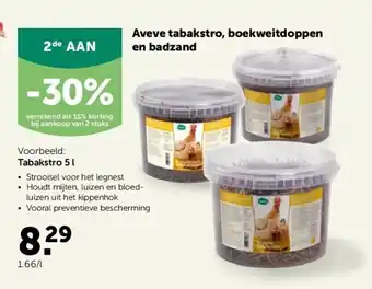 AVEVE Aveve tabakstro, boekweitdoppen en badzand aanbieding