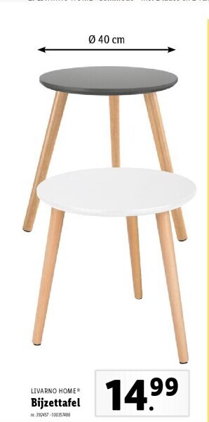 Lidl Bijzettafel aanbieding