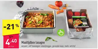 ALDI Maaltijdbox lasagne per box aanbieding