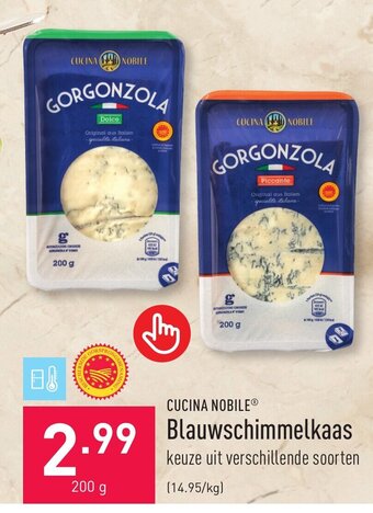 ALDI CUCINA NOBILE Blauwschimmelkaas 200g aanbieding