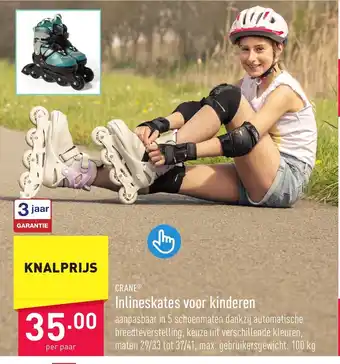 ALDI CRANE Inlineskates voor kinderen aanbieding