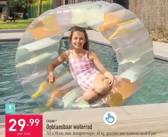 ALDI CRANE Opblaasbaar waterrad per stuk aanbieding