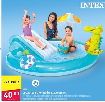 ALDI INTEX Opblaasbaar zwembad met accessoires aanbieding