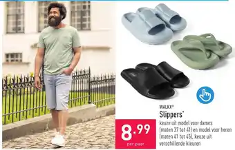 ALDI WALKX Slippers aanbieding