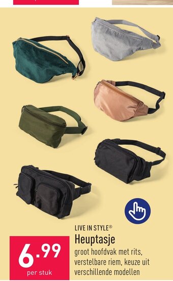 ALDI LIVE IN STYLE Heuptasje aanbieding