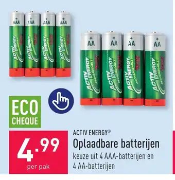 ACTIV ENERGY Oplaadbare batterijen per pak