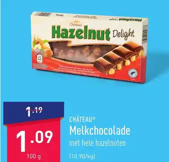 ALDI CHÂTEAUⓇ Melkchocolade 100 g aanbieding