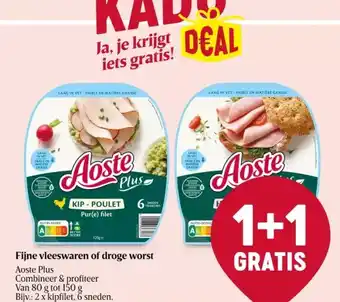 Delhaize Fijne vleeswaren of droge worst aoste plus aanbieding
