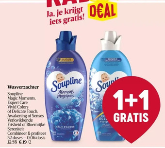Delhaize Wasverzachter soupline aanbieding