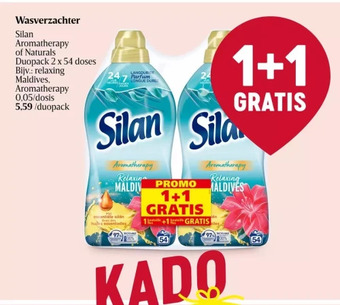 Delhaize Wasverzachter silan aanbieding