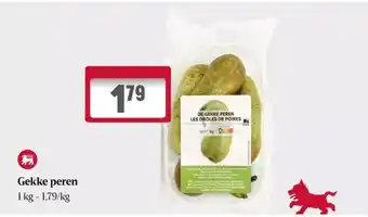 Delhaize Gekke peren 1 kg - 1,79/kg aanbieding
