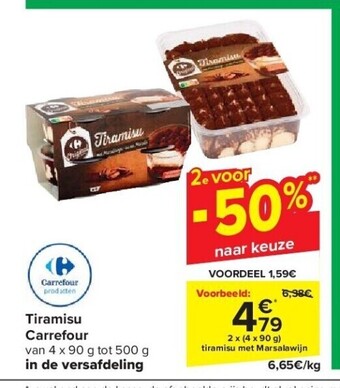 Carrefour Tiramisu carrefour aanbieding