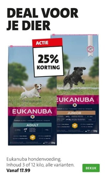 Intratuin Eukanuba hondenvoeding aanbieding