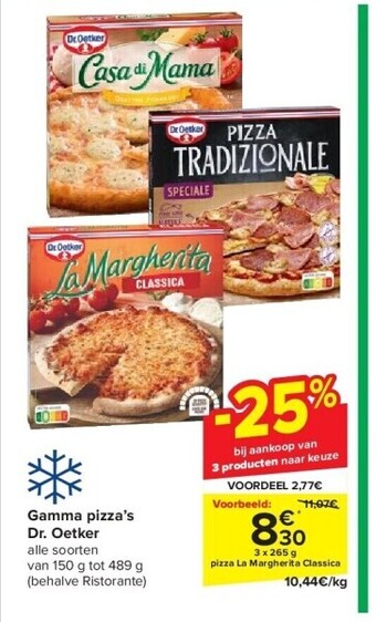 Carrefour Gamma pizza’s dr. oetker aanbieding