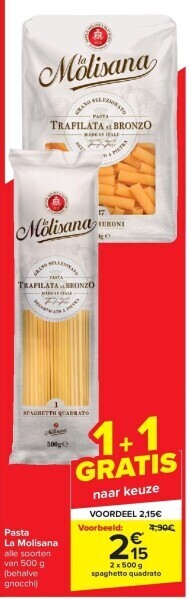 Carrefour Pasta la molisana aanbieding