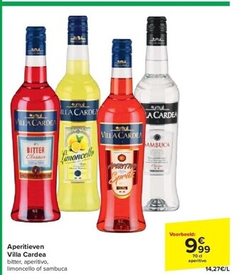 Carrefour Aperitieven villa cardea aanbieding