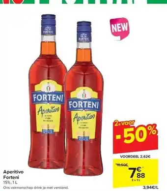 Carrefour Aperitivo forteni 15%, 1 l aanbieding