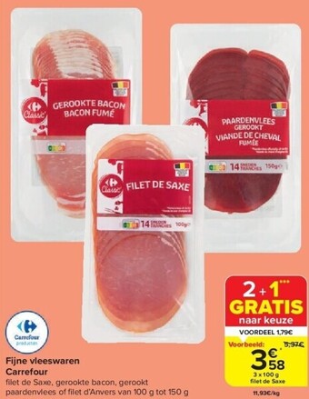 Carrefour Fijne vleeswaren aanbieding
